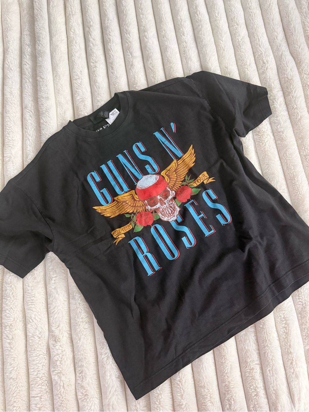 Oversized Black Guns N’ Roses Graphic Tee - Double Sided